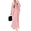Spring Stripe Printed Beach Sundress Autumn Women Long Sleeve Fashion Casual Loose