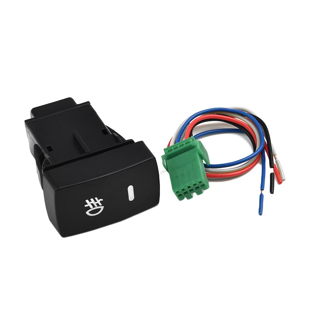 1 PC 5-Pin LED Car Push Button Fog Light Switch Fits For Honda Civic For Accord For CRV Fog Lamp Switch Connecting Wire Car Part Switches4