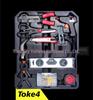 187-Piece Ratchet Wrench & Socket Set in Plastic-Coated Aluminum Box for Auto Repair - Large, Medium, Small Tools Included