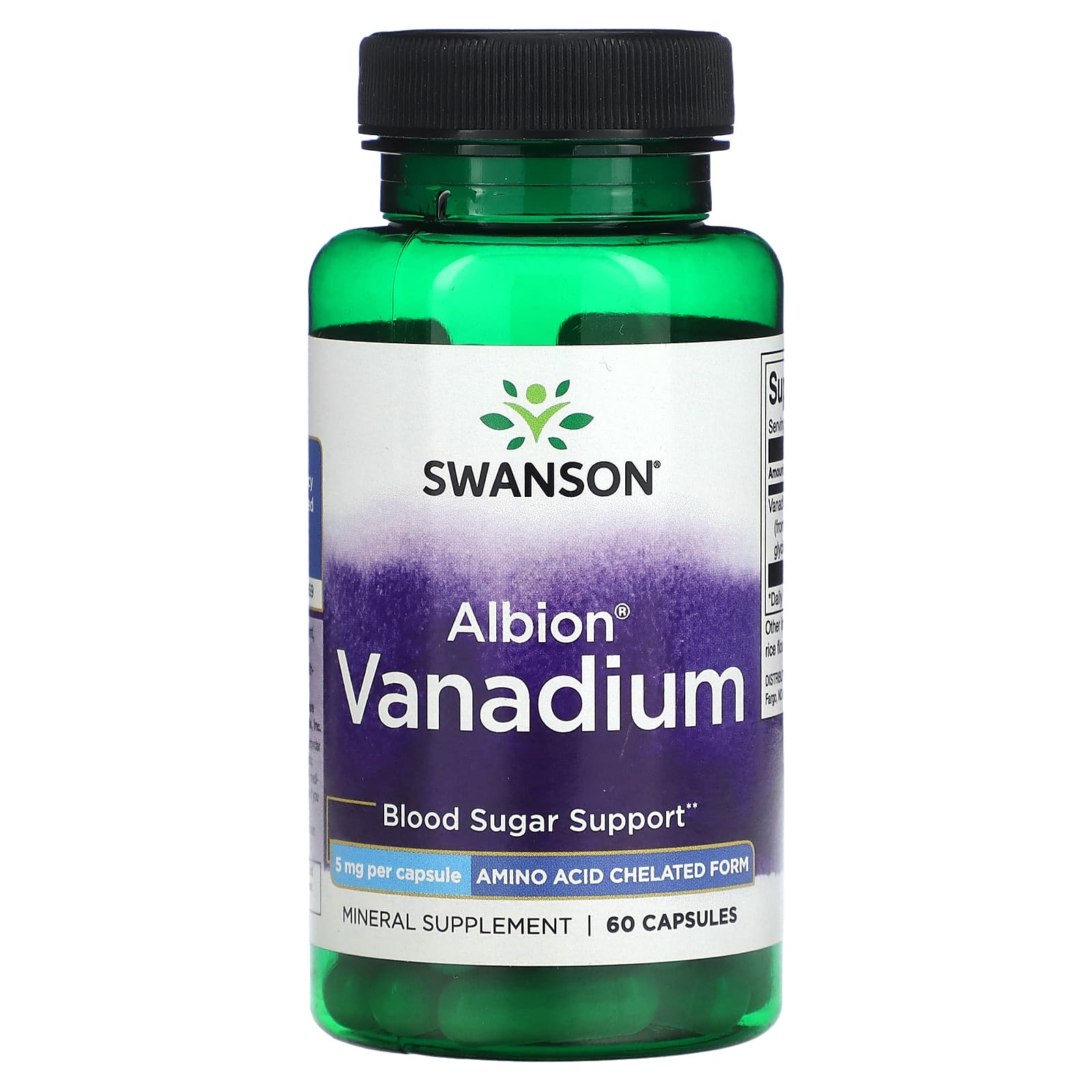 

Albion Vanadium, 5Mg, 60 Capsules
