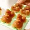 3D Little Bear Shape Ice Cube Silicone Mold Chocolate Cake Mould Candy Dough Mold For Coffee Milk Tea Whiskey Ice Mold