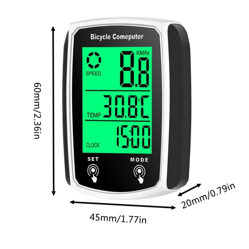 Waterproof Bicycles Speedometers Odometers Universal 19 Functions Bike Computer Wire Cycling Computer