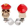 Skull Shape Stee  Wheel   3cm Diameter Metal Resin Turn Knob   for Cars Trucks Tractors Boats