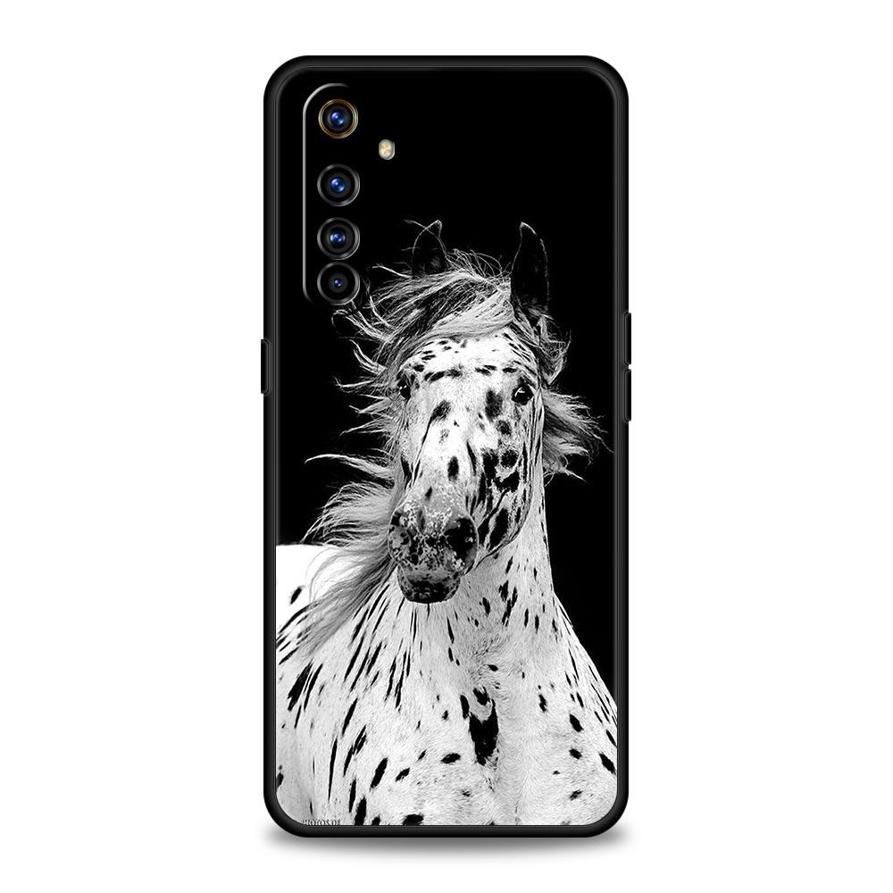 Animal Horse Soft TPU For Realme 13 12 11 10 9 Pro Plus GT3 GT2 C21 C25 C35 C53 C55 C67 Pro 5G Phone Case Cover Fundas Capas Bag