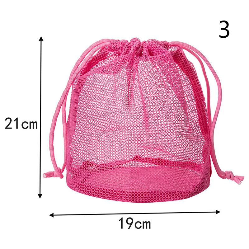 1pcs Nylon Mesh Drawstring Storage Pouch Bag Multi Purpose Travel & Outdoor Activity Pouch For Digital Products Makeup Bag