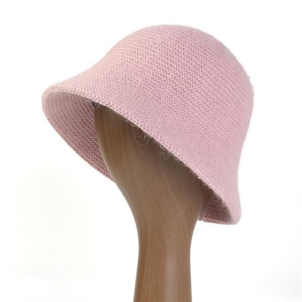Roana Wool Bucket Hat (Pink)