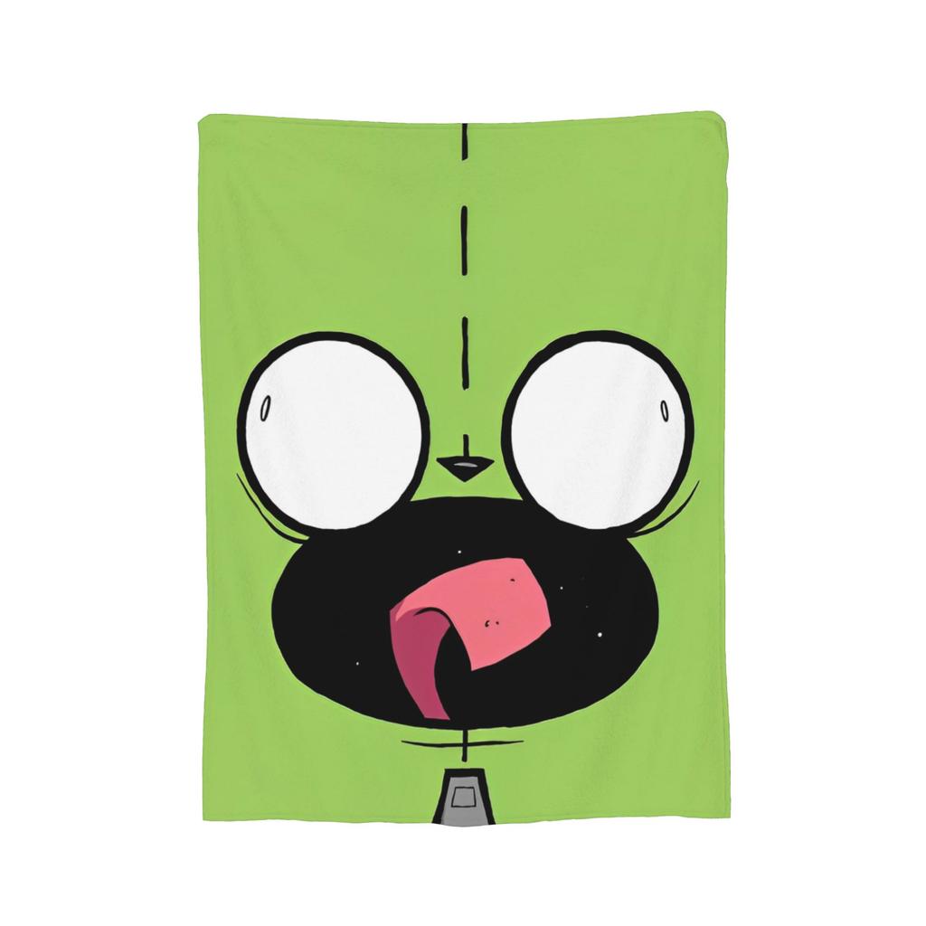 Invader Zim Gir Blankets Fleece Decoration  Breathable Lightweight Throw Blanket for Bed Couch Plush Thin Quilt