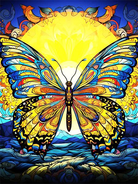 Diy Diamond Painting Mosaic Butterfly Sunflower Full Square/Round Embroidery Cross Stitch Set Animal Floral Home Decor