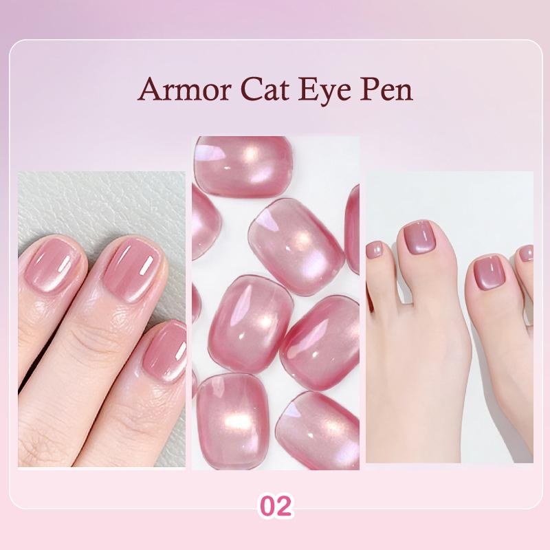 

6 In 1 Cat Eye Magnetic Pen For Nails All-In-One Nail Polish Gel For Gel Polish Lazy Manicure Construction Magnetic Beads Pen 2