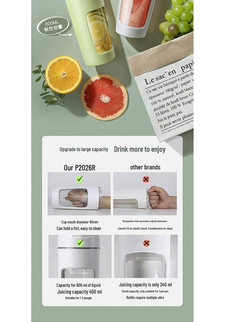 Portable Electric Juicing Cup: Automatic, Silent, Fresh Juice Maker for Home