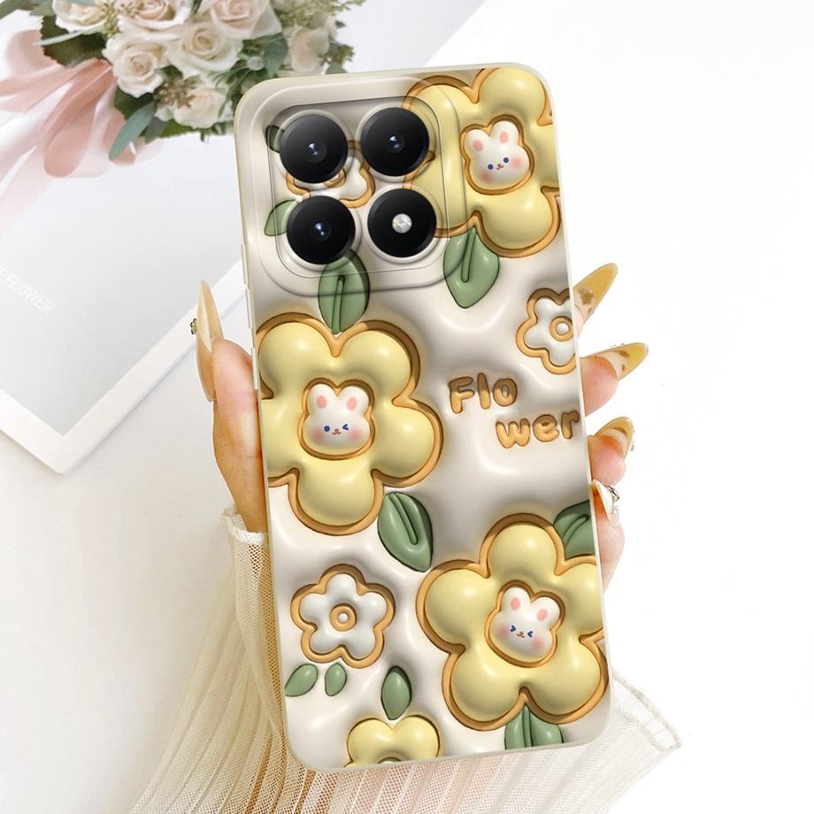 Phone Case For Xiaomi 15T Pro New Fashion Black Cat Cartoon Dragon Animals Pattern Bumper For Xiaomi Mi 15T Liquid Silicone Capa