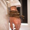 Hot Sale NEW Bangle Jewelry Beads Tibetan Buddhist Wooden Buddha Mala Bracelet Prayer Beads Rosary