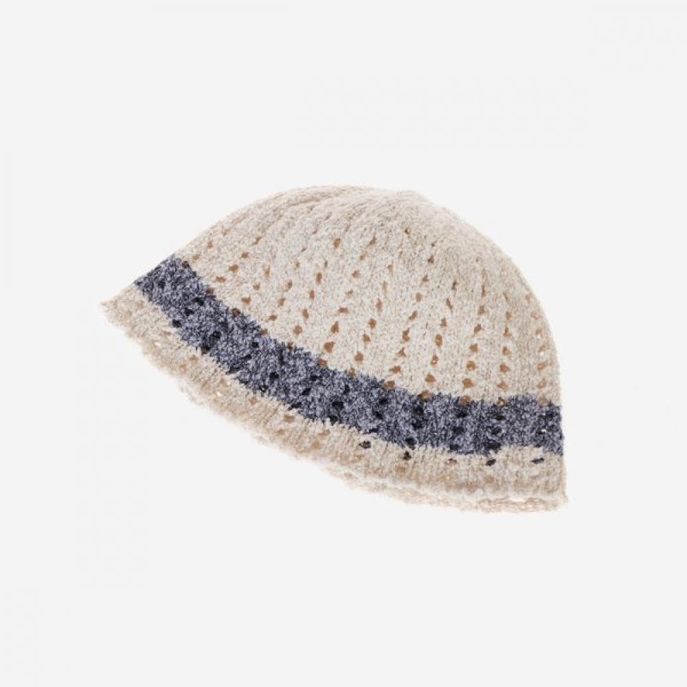 

Allincomplete Cotton Candy Knit Bucket Hat Ivory Single option