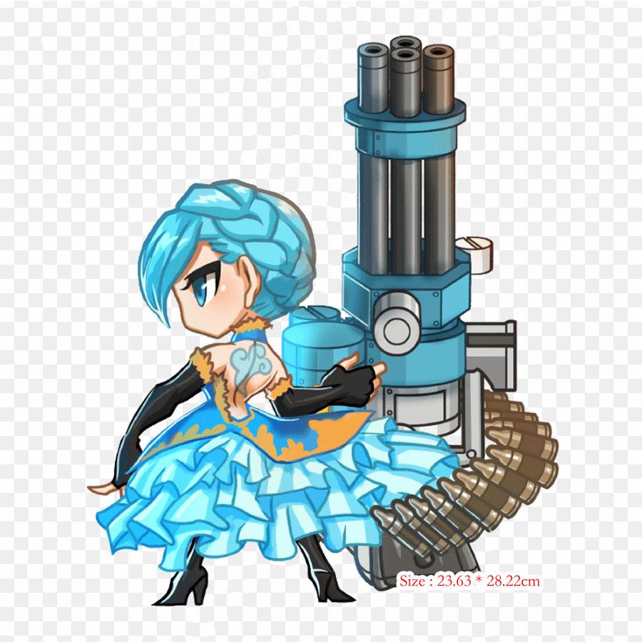 Brave Frontier Brave Frontier Project Diva X Parches de vinilo con impresión por transferencia térmica para planchar, pegatinas para ropa, apliques para hacer uno mismo, parches lavables