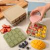 1 Pcs 12-Cell Silicone Ice Cube Tray With Lid Flexible Mold For Cocktails Broth Meal Prep Dishwasher Oven Safe