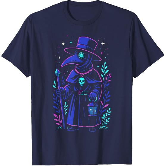 Pastel Goth Plague Doctor Men Women Kids Cottagecore T-Shirt
