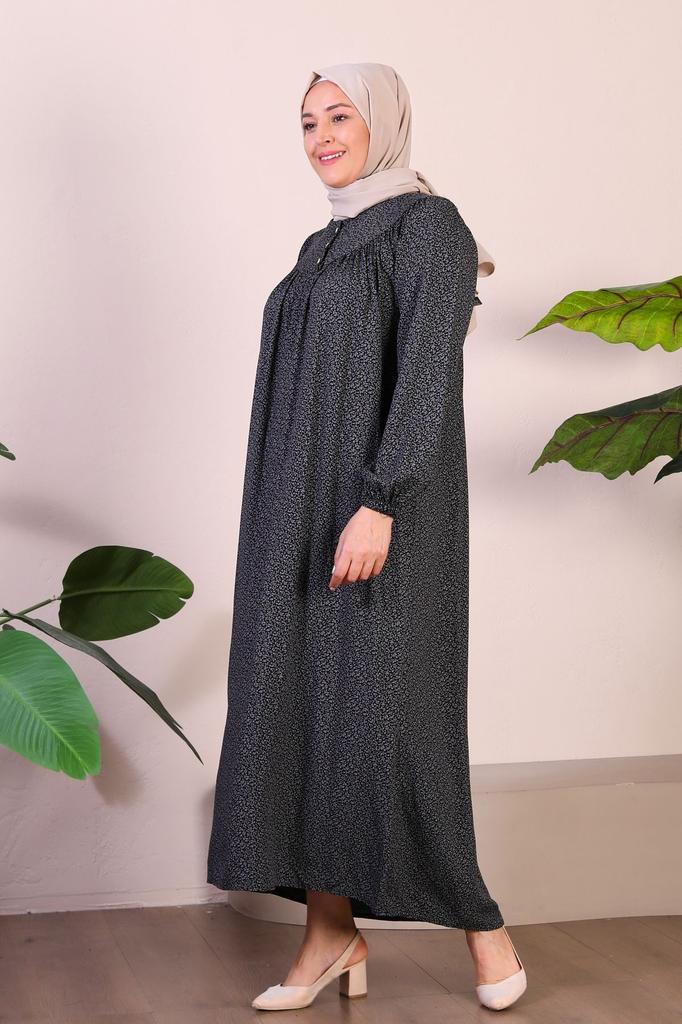 Damen-Kleid in großen Größen, lang, Übergröße, Mutterkleid, Sommer-Hijab-Kleidung