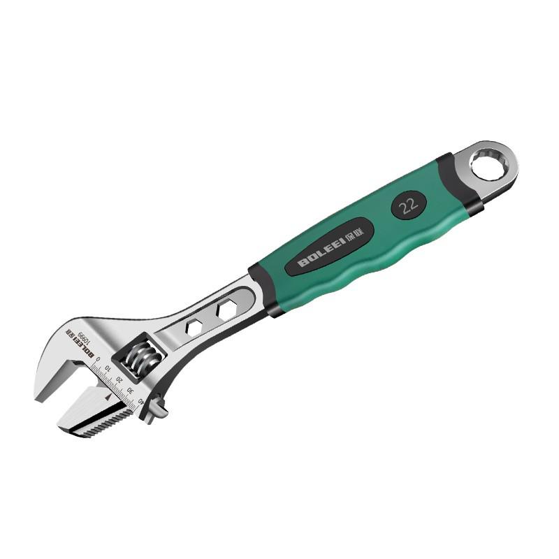 Verstellbarer Multifunktions-Schnellöffnungsschlüssel, Chrom-Vanadium-Stahl, arbeitssparende Rohrzange für den Hausgebrauch