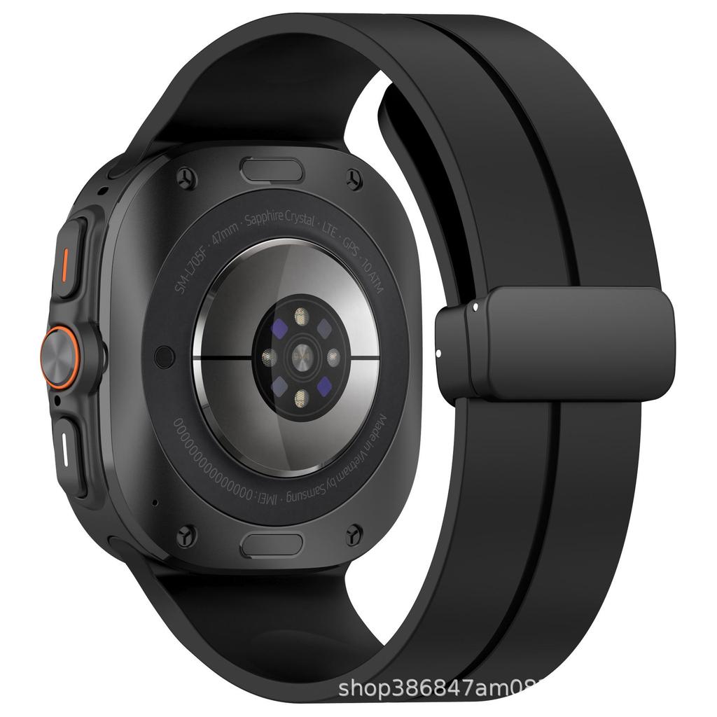 Samsung Galaxy Watch7 Ultra Silicone 47MM Grooved Magnetic Buckle Wristband