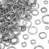 20pcs/lot Multisize Stainless Steel Jump Rings Round Open Ring Split Rings Connectors DIY Keychains Bracelet Jewelry Accessories