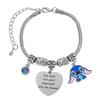 Stitch Cartoon-Figur Herz Graviertes Metallarmband Zum Verschenken Und Für Frauen Männer