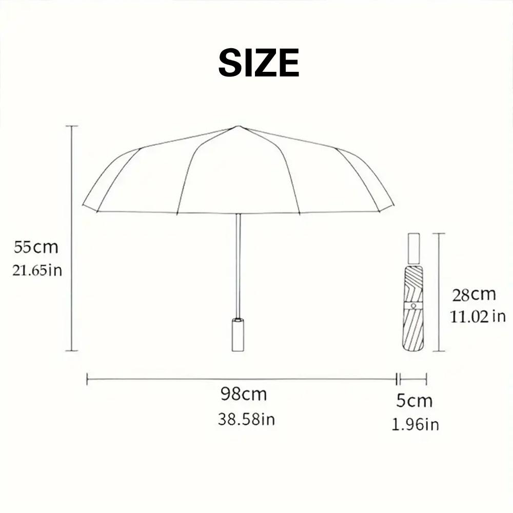 1pc s Pink Flamingo & Tropical Leaf Automatic Umbrella - Self-Opening/ Closing,, 8-Rib Sturdy Frame, Compact Portable Parasol