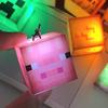 Motyw Gry Mc Otaczający Latarkę Ledową Ładowalna USB Mini Latarka Brelok Zawieszka do Plecaka Prezenty dla Dzieci Lampka Nocna Led