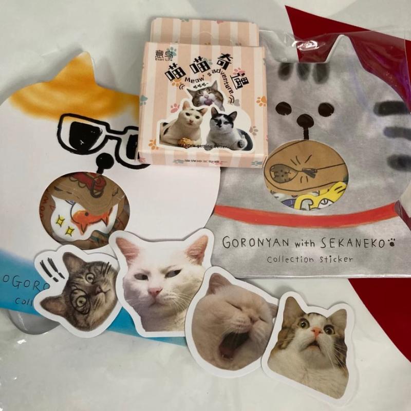 45pcs/pack Cute Stationery Stickers Cat Dog Diary Planner Decorative Mobile Stickers Scrapbooking DIY Craft Stickers