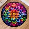 Bohemia Mandala Round Carpet Living Room Geometric Ethnic Flowers Circle Rug Bedroom Anti-slip Vintage Floor Mat Home Decor