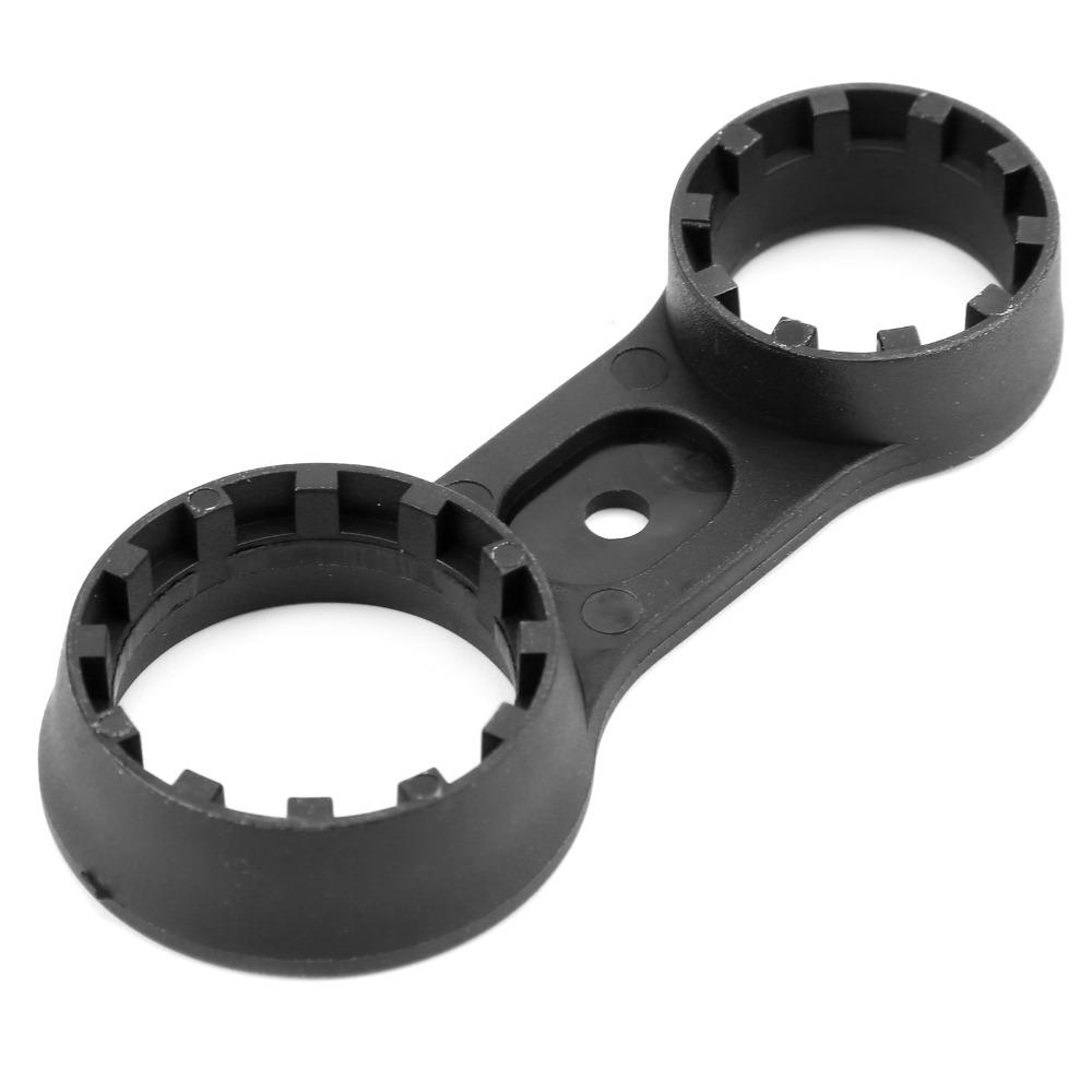 2PCS Double Head Bicycle Front Fork Wrench Plastic Bike Front Fork Cap Wrench  Mountain Bike Repair