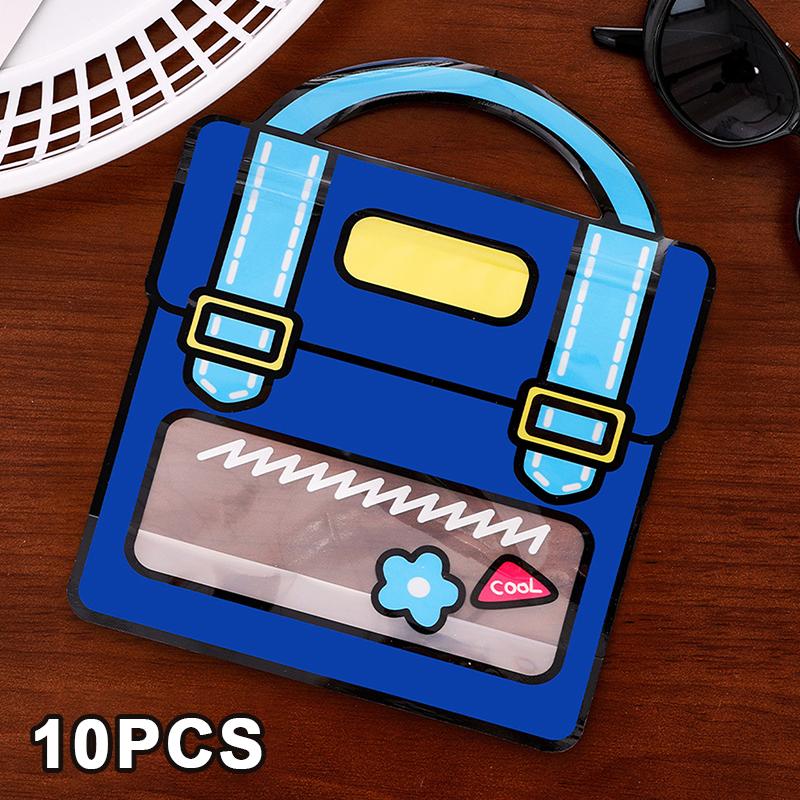 10Pcs Tote Gift Bags, Party Favor Bags For Birthday/Wedding Party Supplies And Candy/Handmade Cookies Storage/Jewelry Packaging синий