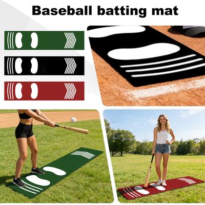 Baseball Training Mat Soft Durable Outdoor Practice Hitting Pad Non Slip Shock Absorbing Anti Mite Wear Resistant Sports Mat for Batting Cage