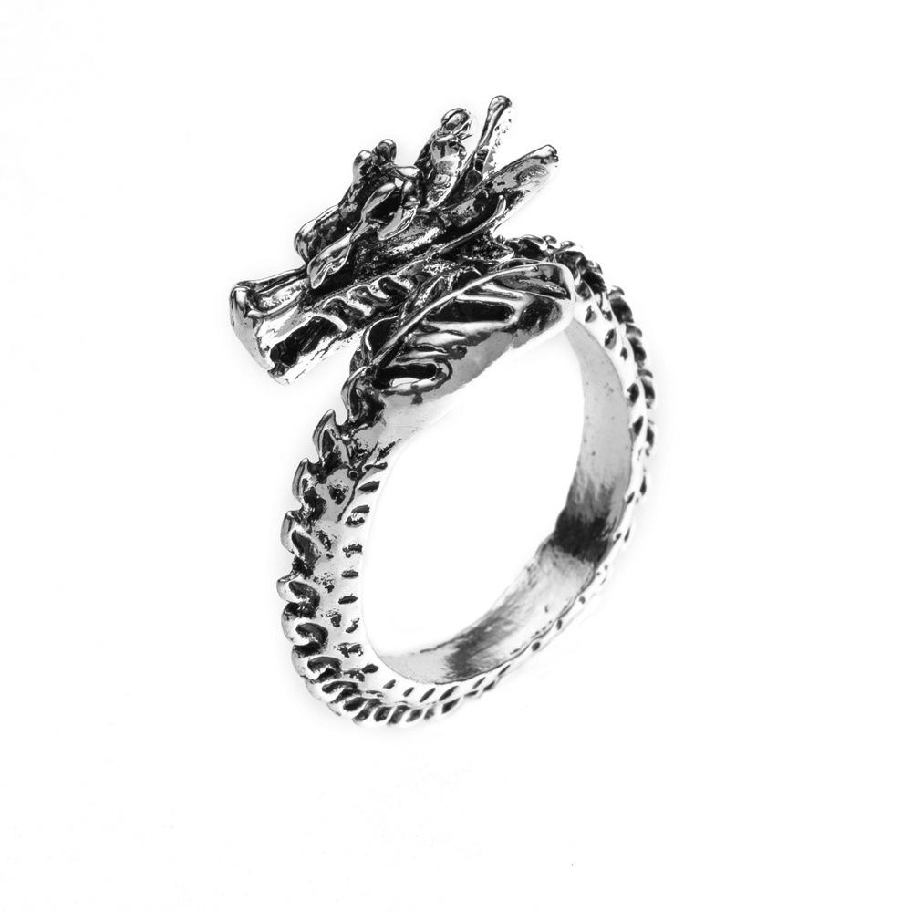 

Supreme Zodiac Dragon Head Ring - Bold, Fashionable, Adjustable Open Design Adjustable Open серебряный
