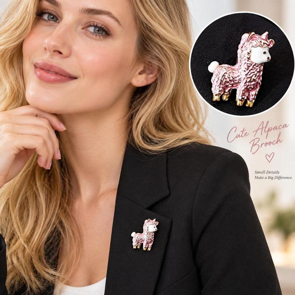 Faux Pearl Lamb Brooch Shiny Rhinestone Cardigan Clip Clothing Fixing Pins  Clothing Accessories