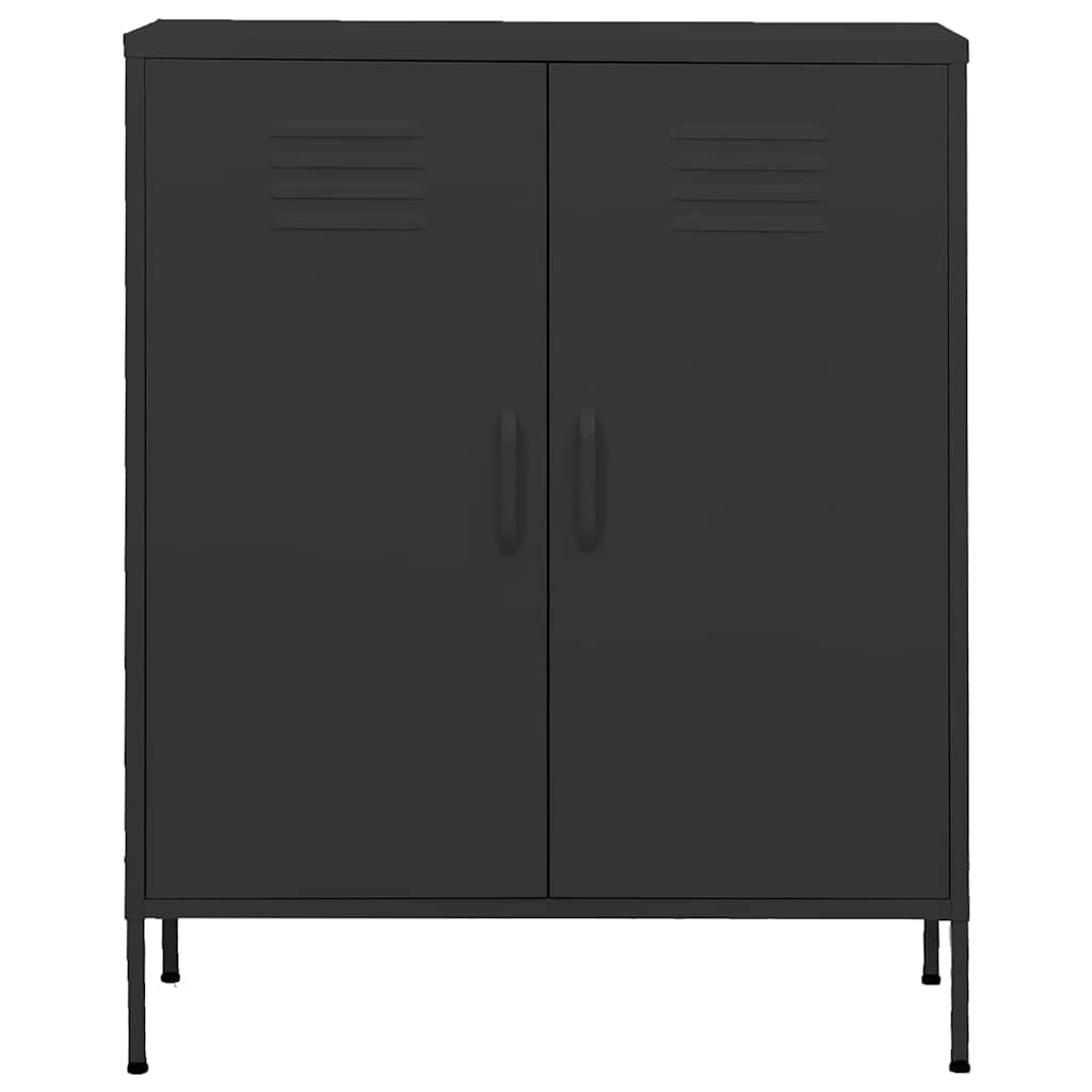 vidaXL Lagerschrank Anthrazit 80x35x101,5 cm Stahl