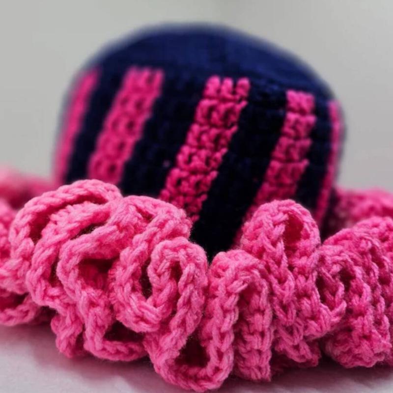 

Новая вязаная вручную шапка рыбака в полоску, подходящая по цвету для взрослых, шапка-пуловер, шапка-ушанка adult 57-59cm