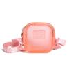 New PVC Messenger Bag Transparent Solid Color Crossbody Bag Waterproof Jelly Shoulder Bag Girls Lipstick Key Storage Bag