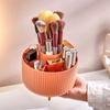 360 Rotating Makeup Brush Holder Desktop Cosmetic Organizer Rotating Desktop Storage Box Portable Lipstick Eyeliner Holder