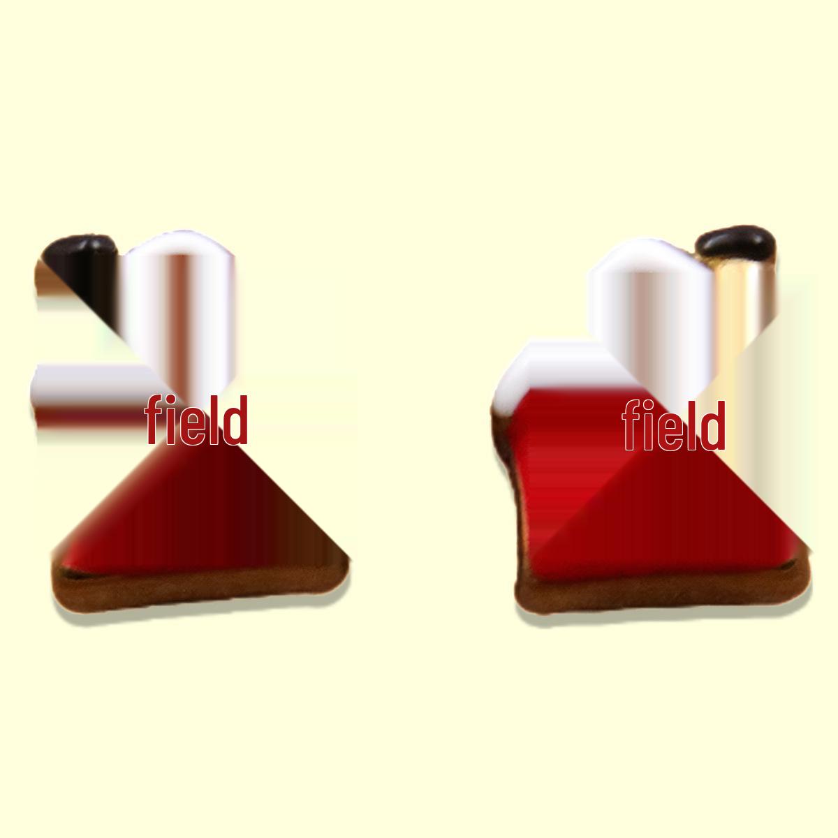 Red Enamel Stainless Steel Small House Bead Ornaments