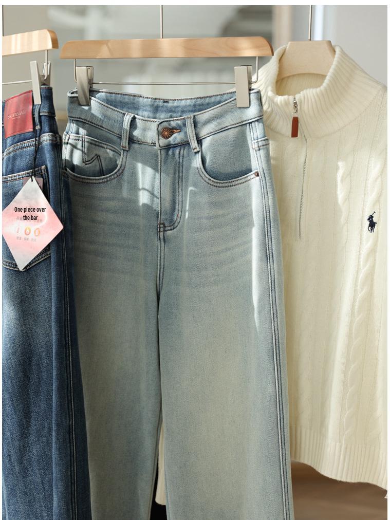 

Winter-Ready Women s High-Waisted Slimming Jeans: Super Thick Fleece, Soft, Stretchy, Straight-Leg Design. XL (29)