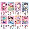 1/8/16/24PCS Cartoon POP Face Puzzle Stickers DIY Waterproof Stationery Notebook Decorative Stickers for Kids