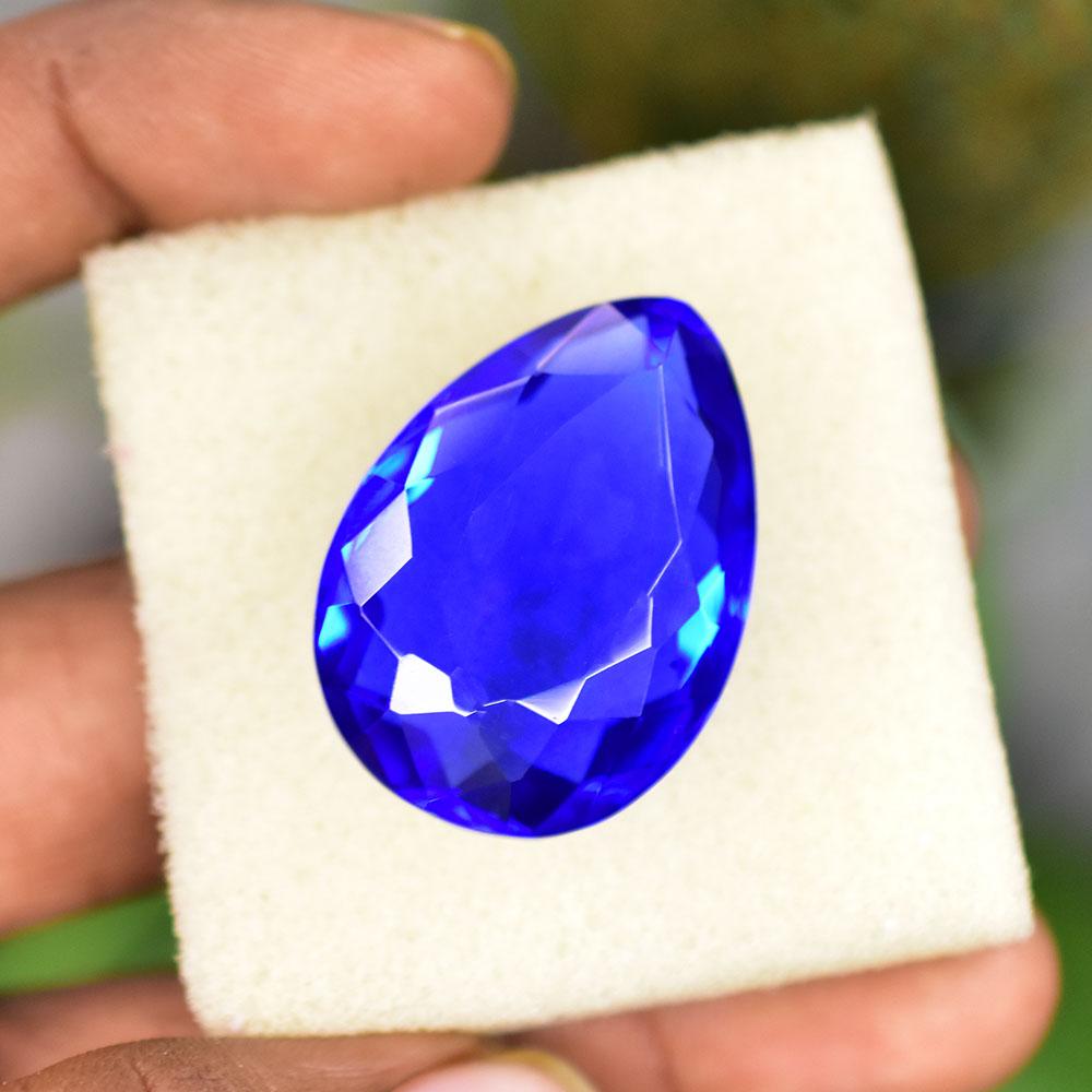 Natural Blue Topaz Loose Gemstone 59.05 ct Pear Cut for Collectors for Jewelry Making and Crafts