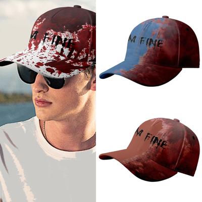 Cappellino da Baseball di Halloween con Colore Sanguinolento Regolabile Unisex Cappello da Baseball per Festa a Tema Festival Costume Cosplay