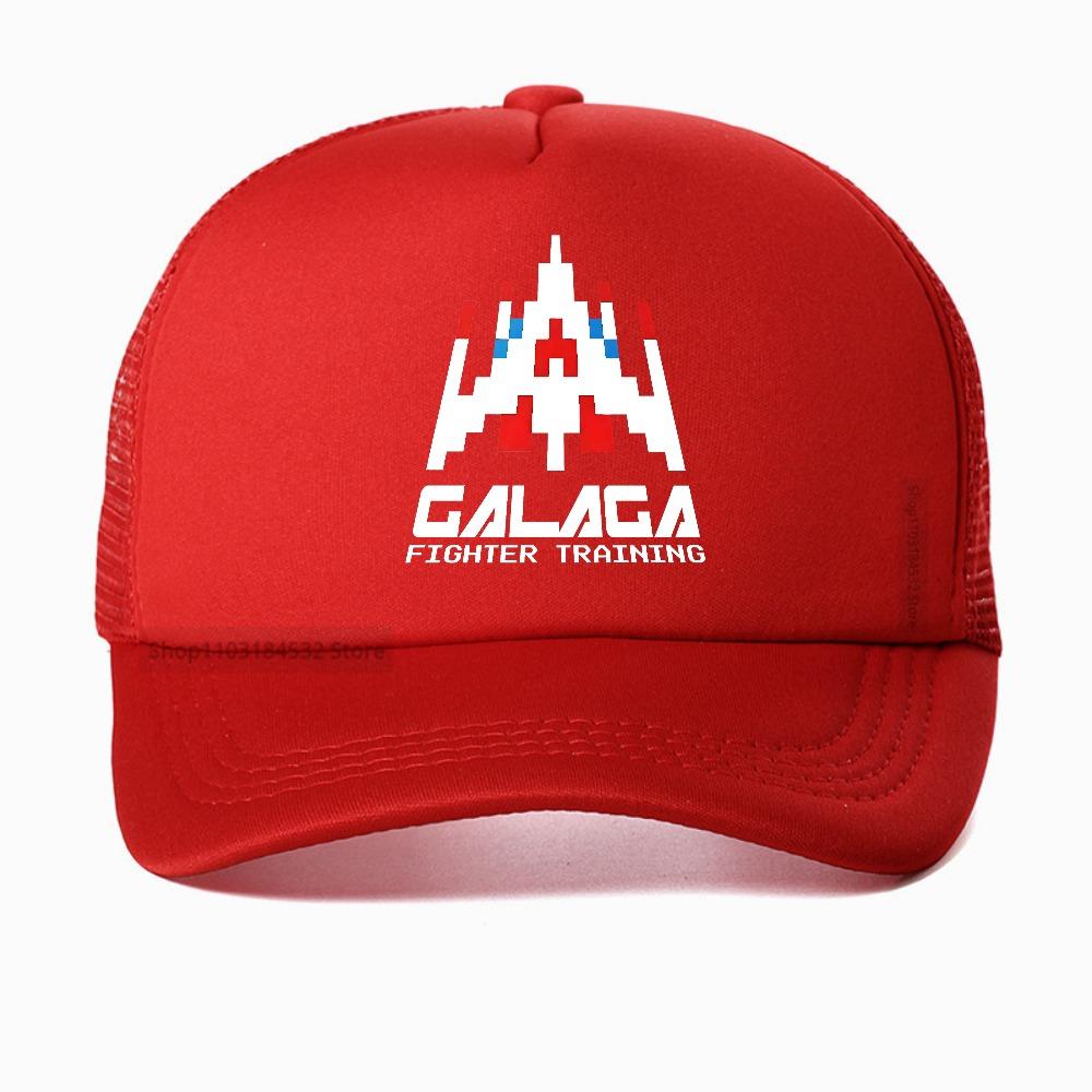 

80s 70s Arcade Galaga Video Game Vintage baseball cap Invader Space Gaming Alien Unisex hat Harajuku Style Breathable sun hats Adjustable