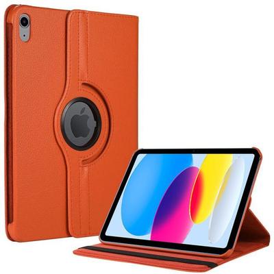 Protective Case - BOOLING - for iPad A16 (11 ") - Rotatable 360° - Orange - Synthetic Leather