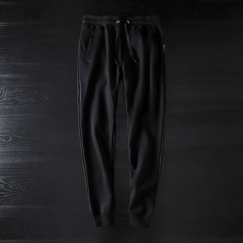 Outer Wear Thick All-Match Export Original Cut-off Label Pants Black L
