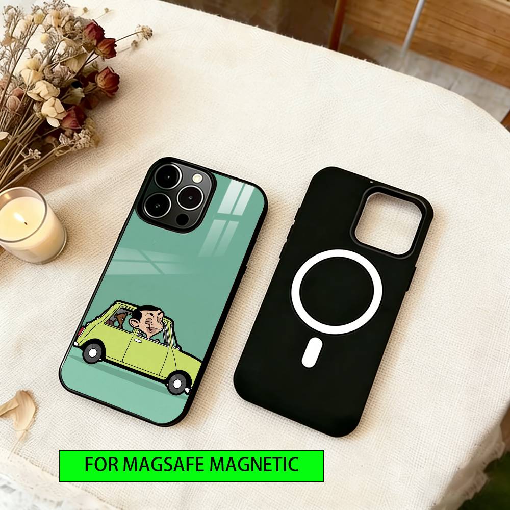 

Animated Mr. Bean Phone Case For iPhone17,16,15,14,13,12,11 Plus,Pro Magnetic For Magsafe Wireless Charging iPhone15ProMax