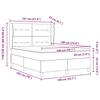 Box Spring Bed with Mattress Dark Blue 190 x 140 cm Velvet