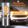 2x LED Turn Signal Light Lamp Canbus PY21W BAU15S For Peugeot 106 108 206 207 CC SW 208 301 406 508 807 Bipper Rifter Traveller