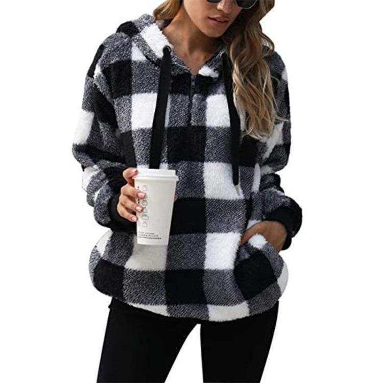 Fashion Women Loose Casual Thin Zipper Hooded Sweatshirt Long Sleeve Top Large Size Jacket